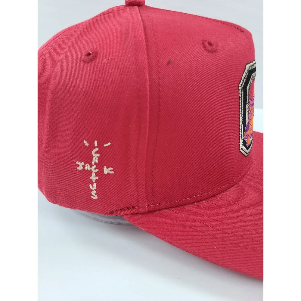Mitchell & Ness Cactus Jack Clemson Tigers Red Snapback Hat Travis Scott NEW